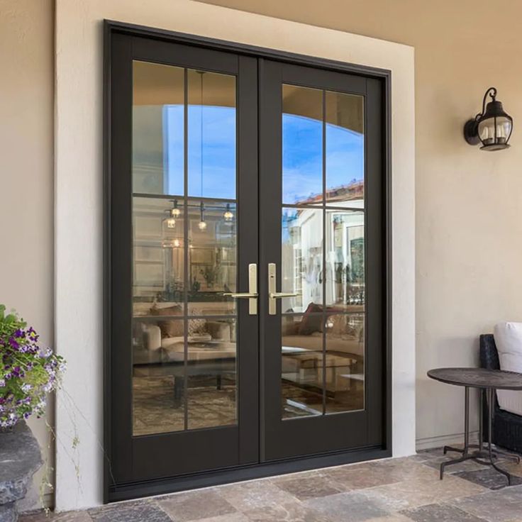 Glass Door, Steel Frame