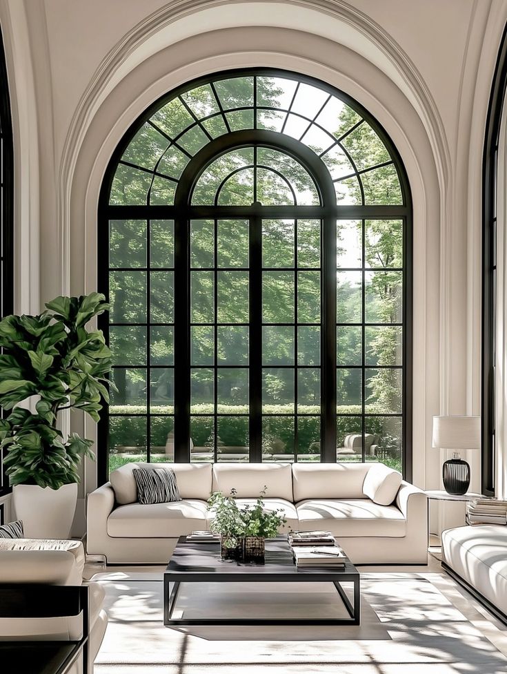 Large steel window